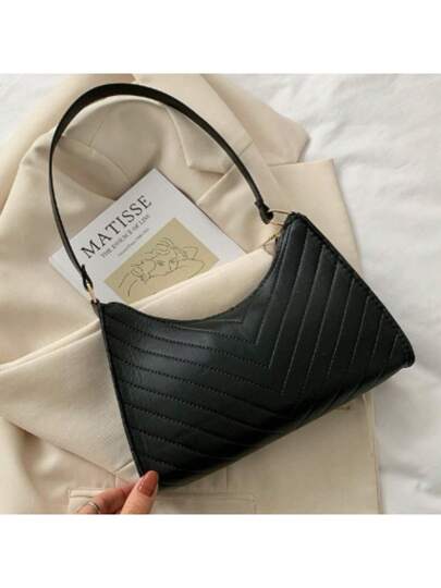 Bolsa Baguete Feminina Pequena Estilosa Barata Tiracolo Transversal de Ombro Pequena Estilosa Barata
