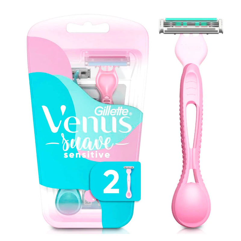 Aparelho Para Depilar Gillette Vênus Suave Sensitive - 2 Unidades
